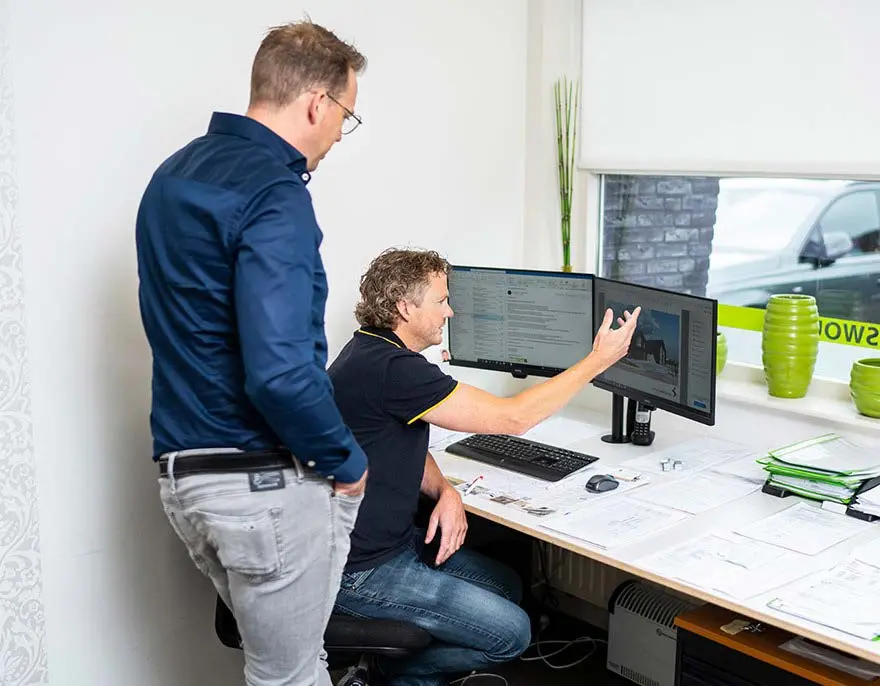 Technisch overleg op kantoor